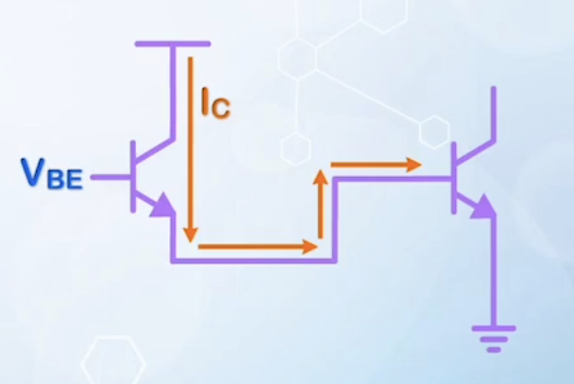 Driving a BJT with itself