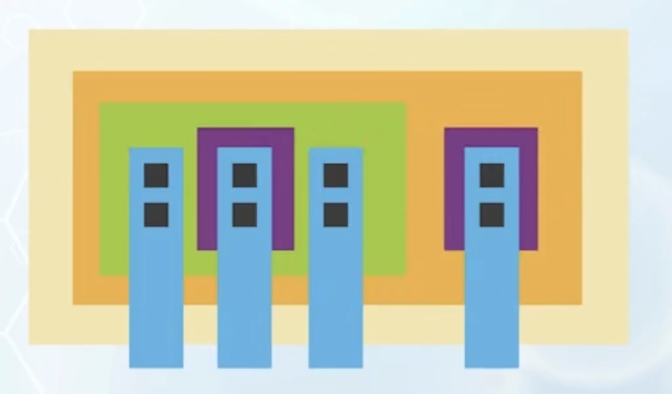A long emitter to reduce the base resistance
